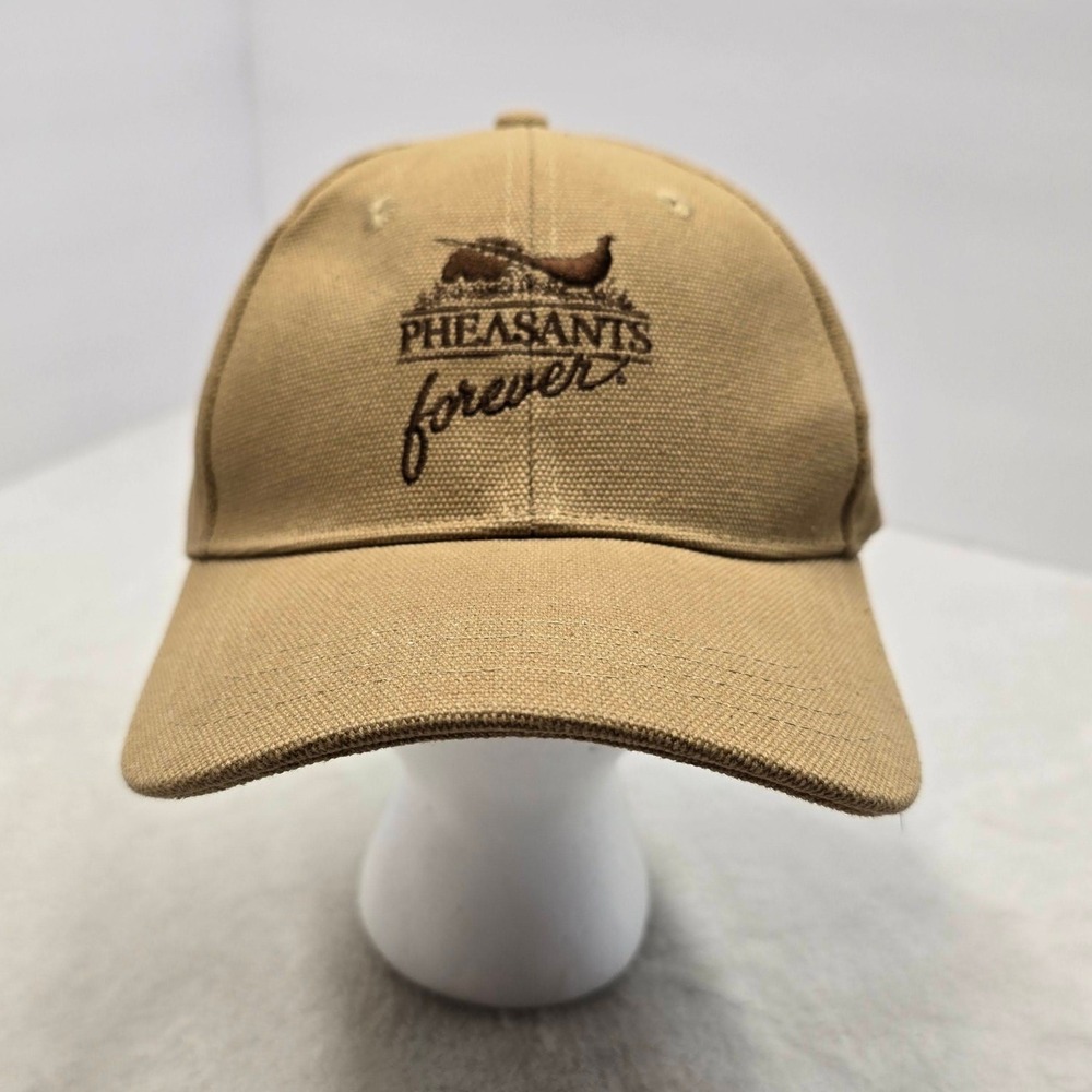M.A. Apparel Pheasants Forever Rooster Booster Snapback Hat Tan Mens OSFA